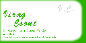 virag csont business card