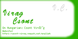 virag csont business card